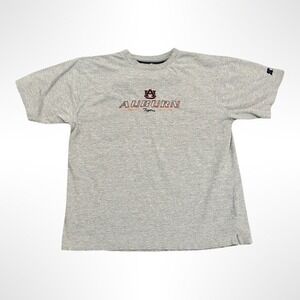 Vintage Team Starter Auburn Tigers T-Shirt Mens XL Heather Grey Embroidered NCAA